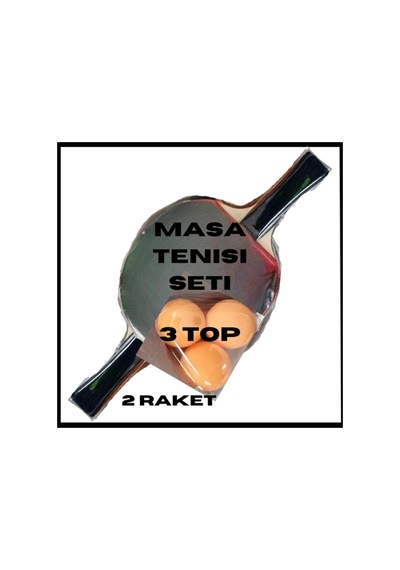 Uyguna-yakala 2 Raket + 3 Top Masa Tenisi Seti-mlz.349