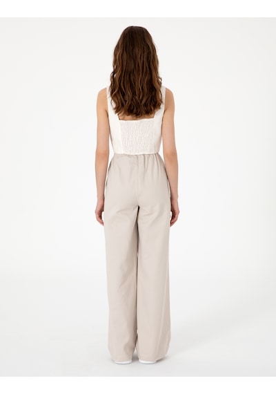 Pierre Cardin Kadın Bej Pantolon Kanvas-chino 50313136-vr011 Bej