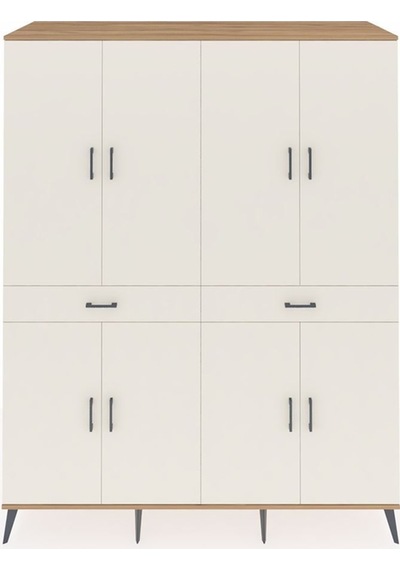 Kronos Gardrop 10 Raflı 2 Çekmeceli 8 Kapaklı 176x59x221 Çam-aytaşı Beyaz Kronos Gardrop 10 Raflı 2 Çekmeceli 8 Kapaklı 176x59x221 Çam-aytaşı Beyaz