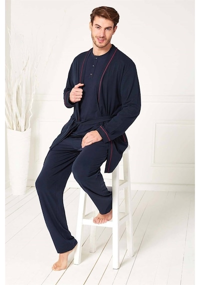 Doreanse Erkek Modal Uzun Kol Hırka T-Shirt Pijama Takımı 4500