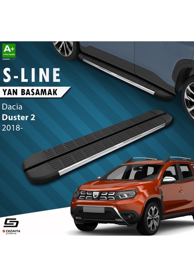 S-dizayn Dacia Duster 2 S-line Krom Yan Basamak 183 Cm 2018-2023 A+ Kalite