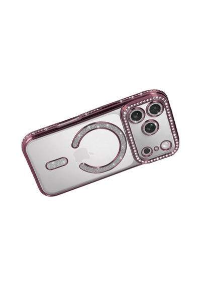 Apple Apple Uyumlu iPhone 18 Pro Max/17 Pro Max Joke Simli Magneticsafe Kılıf - Pembe 0.2M-Çok Renkli