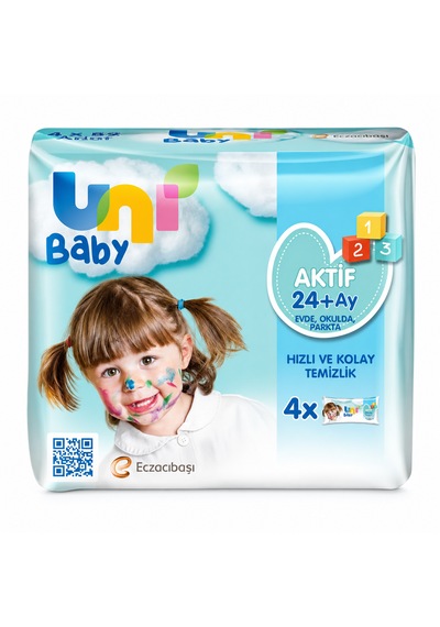 Uni Baby Aktif Islak Mendil 4x52 2'li Set