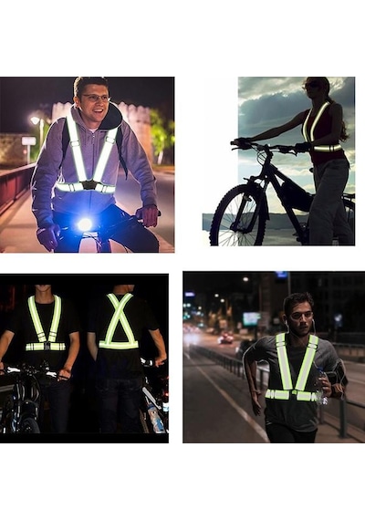 Knmaster Motosiklet – Bisiklet Reflektörlü İkaz Kemeri/ Yeleği (Yeni Yönet