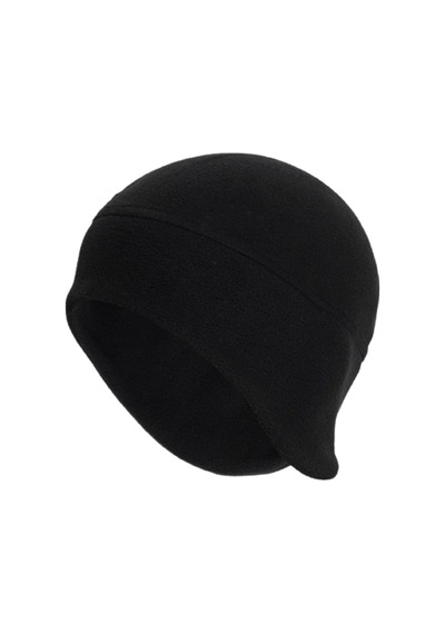 Axe Sportswear Unisex Siyah Kışlık Kulaklıklı Termal Polar Bere Siyah