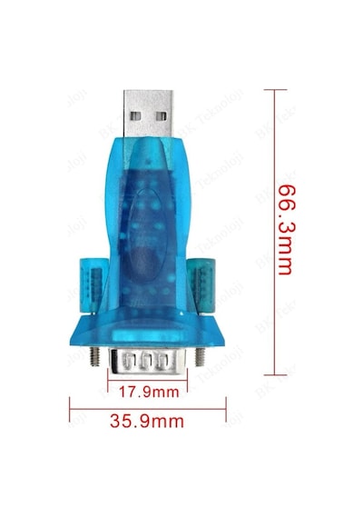 Usb 2.0 To Rs232 Seri Com Db9 Çevirici Adaptör