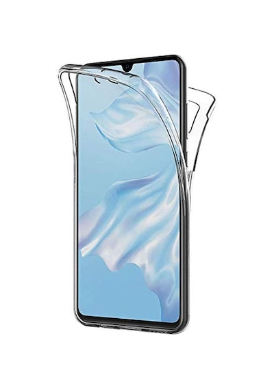 Ayrex Huawei P30 İçin Kılıf 6 Tarafı Tam Full Koruma 360 Clear Soft Şeffaf P30 İle Uyumlu Kılıf - Şeffaf Diğer