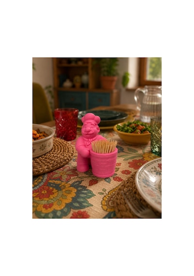 Pembe Mutfak Şefi Kürdanlık Diğer