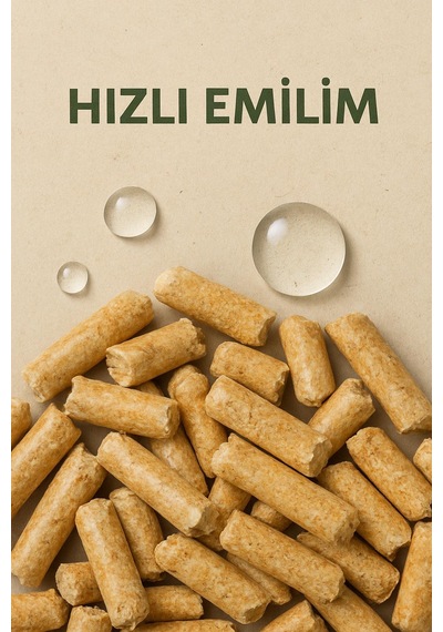 Temkom Karbonat Katkılı %100 Doğal Çam Peletinden Kedi Kumu 6mm 10kg 16l
