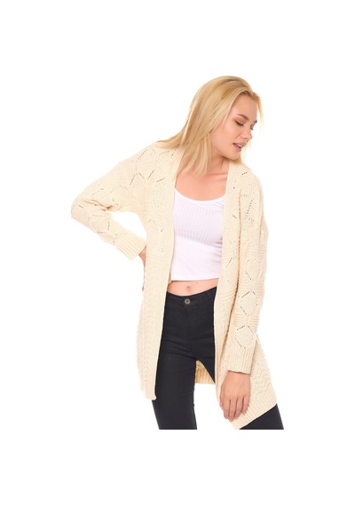 Z6694 Dewberry Bayan Hırka-ekru