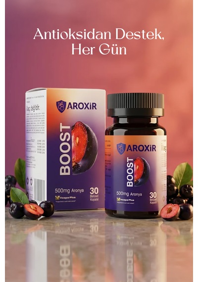 Aroxir Boost Bağışıklık Sistemine Destek Aronya İçeren Takviye Edici Gıda 30 Kapsül