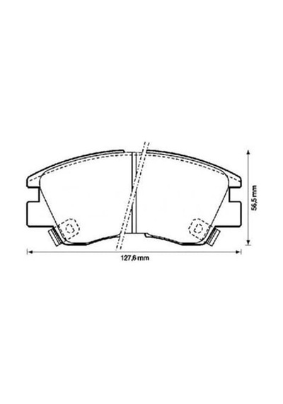 BOSCH 986460978 Fren Balatası Ön L200 L300 90-08 Pajero 82-91