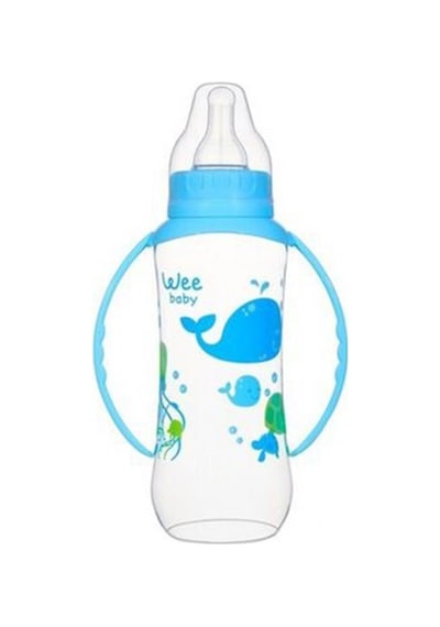 Wee Baby Kulplu PP Biberon 270 ML / Mavi