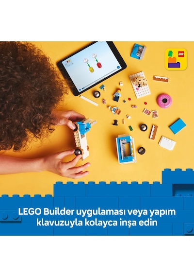 LEGO® City Donut Kamyonu 60452 - 5 Yaş ve Üzeri Çocuklar için Yaratıcı Oyuncak Yapım Seti (196 Parça)