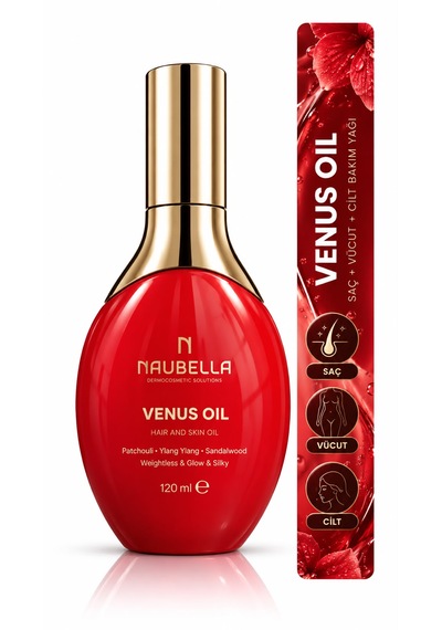 Venüs Oil / Saç Ve Cilt Bakım 120 Ml / Gün Boyu Etkileyici Koku / Ağırlık Yapmaz