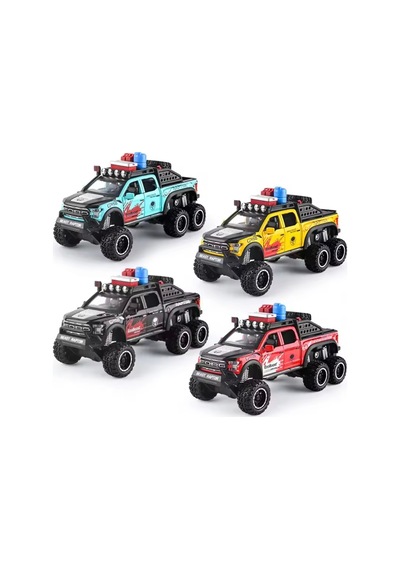 Ford Raptor F150 1:28 Diecast Metal Pikap Egzoz Dumanlı Model 21.5 Cm Uzunluk Karışık