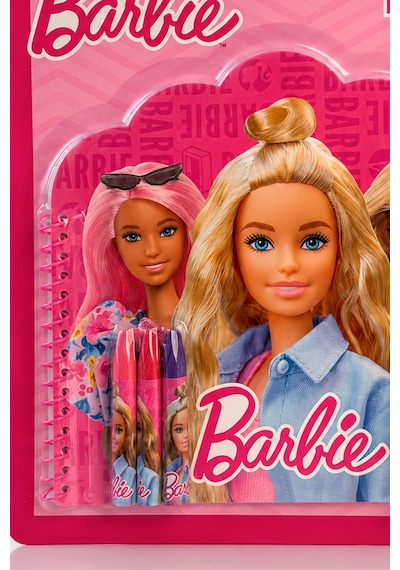 X Dekomus Lisanslı Barbie Çanta Tasarımlı Pastel Boyalı Boyama Seti Altın