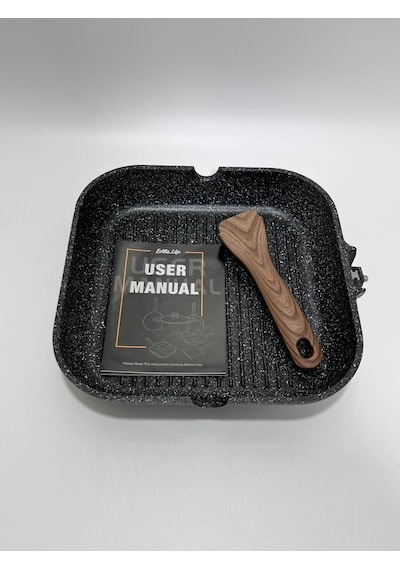 Eslite Life Granit Izgara Tavası 28cm Siyah