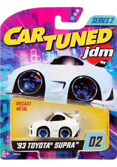 Cartuned Jdm Seri 2 1993 Supra A90 Diecast Arabası, Beyaz, Metal Gövde