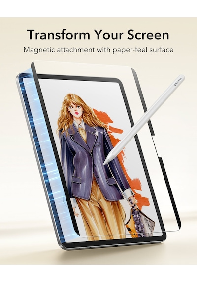 Apple Uyumlu iPad Air 13 M3-m2 2025-2024 Paper Feel Kağıt Hissi Tablet Ekran Koruyucu