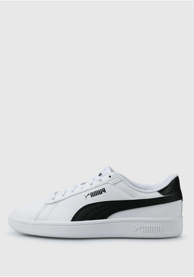 Puma Smash 3.0 Nightkeeper Jr Kadın Günlük Spor Ayakkabı 39799101 Beyaz - Siyah