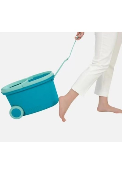 Tekerlekli Taşıma Saplı Comfort Mop Temizlik Seti Mt-10 Mavi