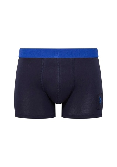 U.S. Polo Assn. U.s Polo Assn. 80504 Erkek Pamuklu 3'lü Boxer-saks&lacivert&baskılı Saks