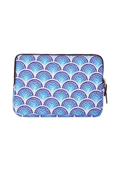Bloominbag Calm Waves İpad Uyumlu / Tablet Kılıf Tablet Kılıfı Mavi - Beyaz