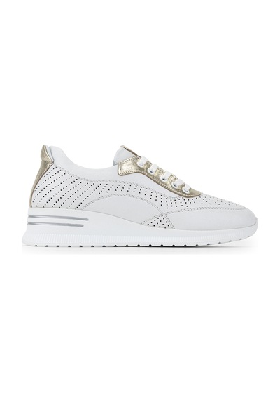 Tamer Tanca Kadın Hakiki Deri Beyaz Sneakers & Spor Ayakkabı 773 26551 Bn Ayk Y26 Beyaz/l.gold