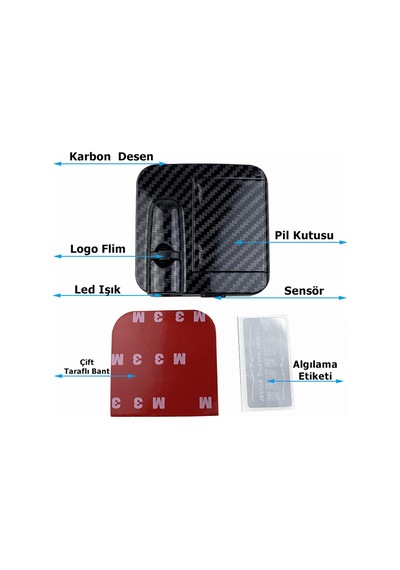 Mini Cooper Kapı Altı Led Aydınlatma Araç Logolu 4 Kapılık