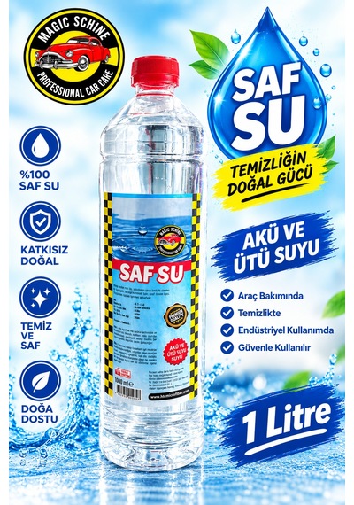 Saf Su Ütü Ve Akü Suyu 1 Litre