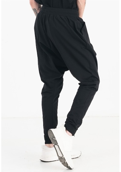 Jahr Marc Siyah Slim Fit Yanları Cepli Erkek Şalvar Eşofman Altı Siyah