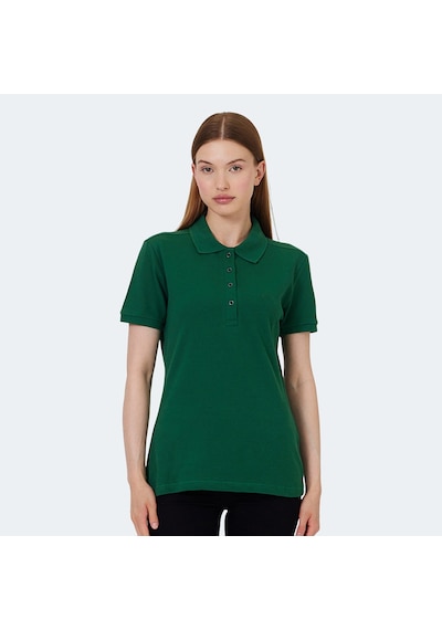 Slazenger VERA I Kadın Polo Yaka Yeşil Tişört