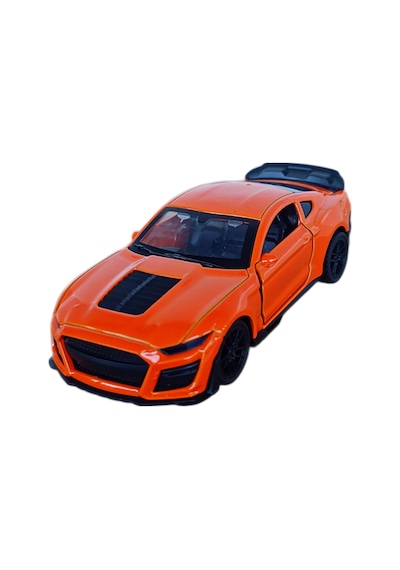 1 Adet Metal Camaro Çekbırak Oyuncak Araba 12 Cm. Mavi Turuncu Siyah