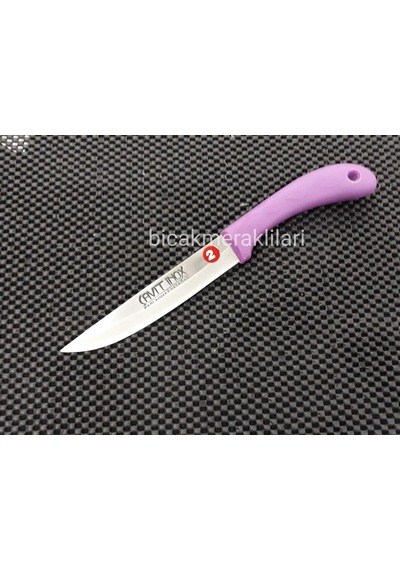 Damla Desenli Ekmek Bıçağı 24.5 CM 2 Numara Pembe