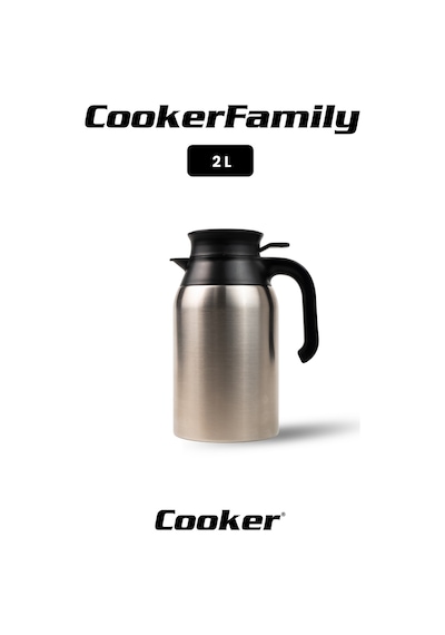 Cooker Family 2 Litre Paslanmaz Çelik Termos Ckr2088 Diğer