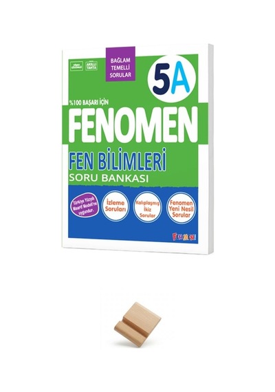 Fenomen 5. Sınıf Maarif 5a Fen Bilimleri Soru Bankası + Telefon Standı