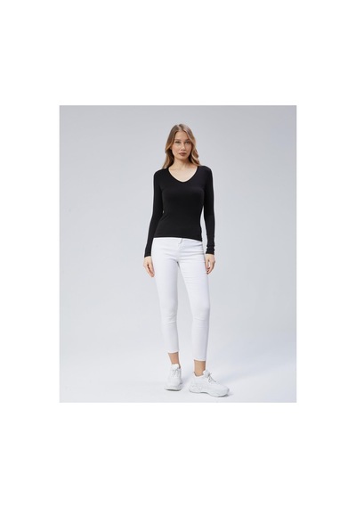 Virago 2'li Soft Cotton V Yaka Uzun Kol Bluz/body Siyah - 687153500 Siyah - 687153500 Siyah Virago 2'li Soft Cotton V Yaka Uzun Kol Bluz/body Siyah - 687153500 Siyah - 687153500 Siyah
