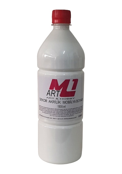 M1 Art Dekor Mobilya Boyası Beyaz 1500ml