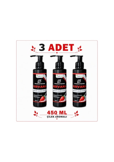 Nirvana ek Aromalı Kayganlaştırıcı Jel 3 x 450 ML