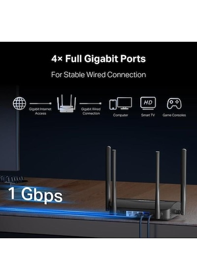 Mercusys Mr25be Be3600 Wıfı7 Dual Band Ev Ofis Tip Router