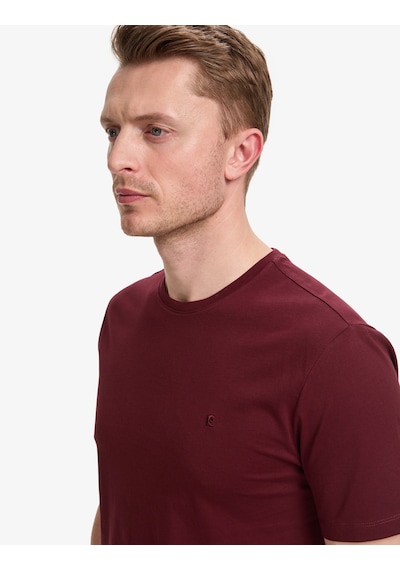 Pierre Cardin Erkek Bordo Tişört Basic 50325299-vr014
