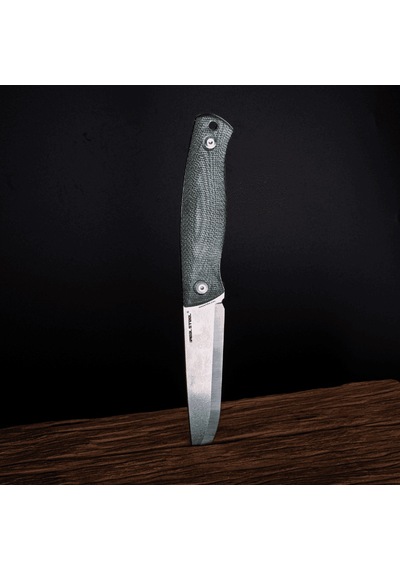 Real Steel Pathfinder Mikarta Sap 14c28n Çelik Kamp Bıçağı 3851g Kum