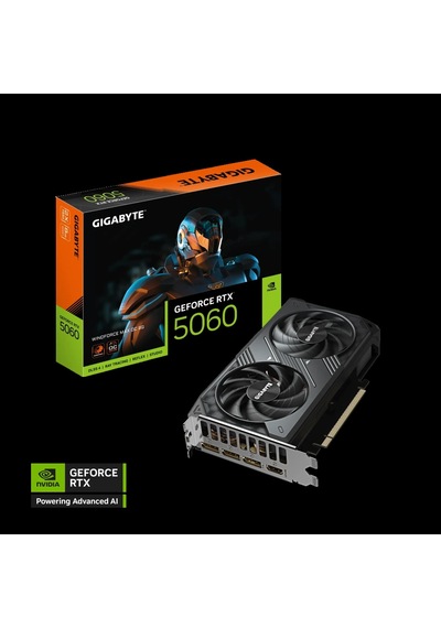 Gıgabyte Gv-n5060wf2max Oc-8gd, Rtx5060, Wındforce Max Oc, 8gb, Gddr7, 128bıt, 2 Fanlı, 1xhdmı, 3xdp
