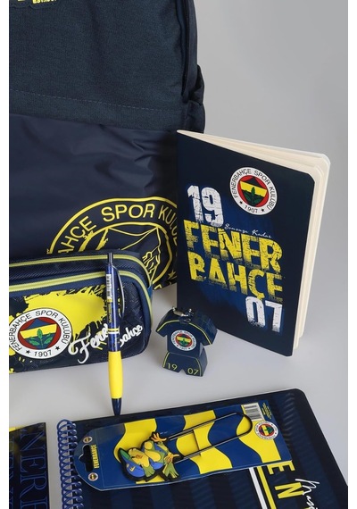 Fenerbahçe Dekomus İle Yeni Sezon Lisanslı Full Lise Kırtasiye Seti Büyük Boy Okul Çantası,kalem Çantası Çok Renkli