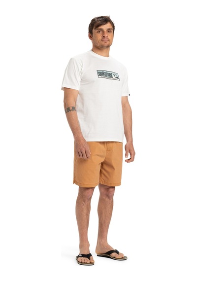 Quiksilver Evo Endless Type Ss Beyaz Erkek Kısa Kol Gömlek Beyaz