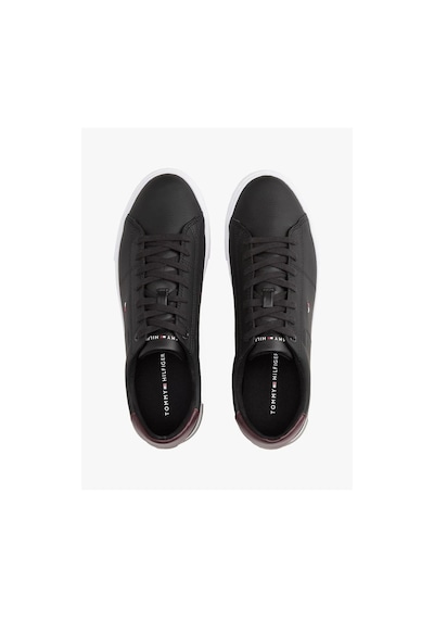 Tommy Hilfiger Essential Leather Detail Vulc-7650 Siyah