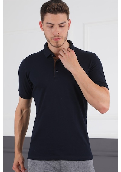 T8581 Dewberry Erkek T-shırt-lacivert Lacivert