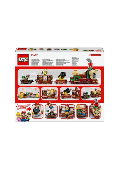 Super Mario Bowser Ekspres Treni 71437-9 Yaş Ve Üzeri Çocuklar İçin Nintendo Karakteri İçeren Yaratıcı Oyuncak Y
