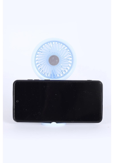 Şarjlı Mini El Fanı Telefon Standlı